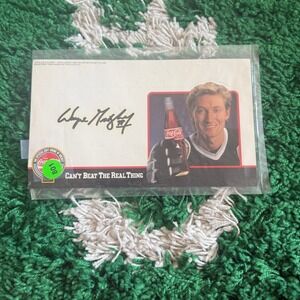 Wayne Gretzky Coca Cola Classic Cant Beat The Real Thing Signed Autograph 77